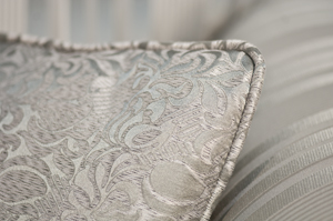 Parker and Farr Storyteller in Grey Satin Fabric 4